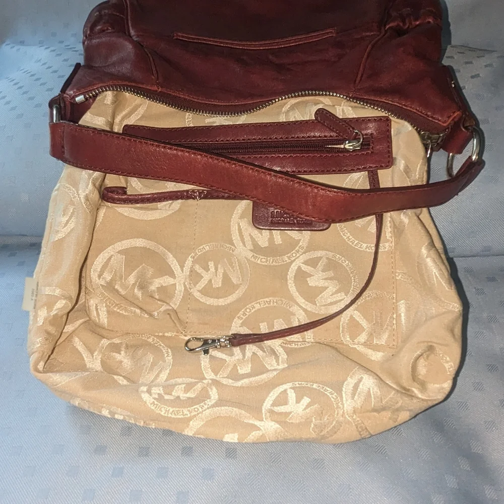 Michael Kors Merlot hobo shoulder bag